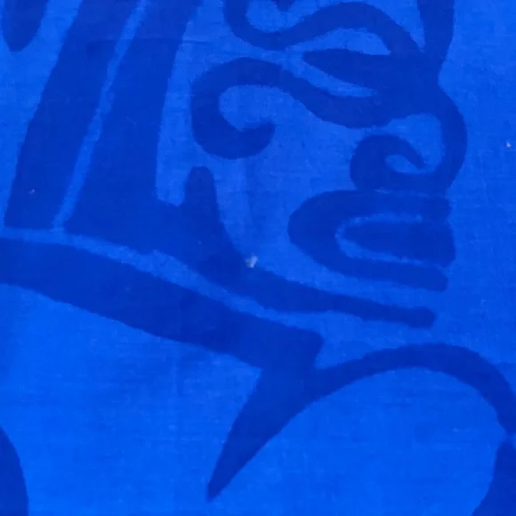 Blue Polynesian/Patterned Pareu. NWOT. - Picture 4 of 9
